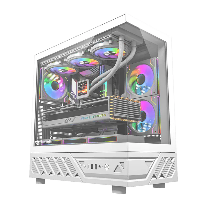 Darkflash DS950 Computer Case + 6 Fans - Chassi - Vit, bild 2
