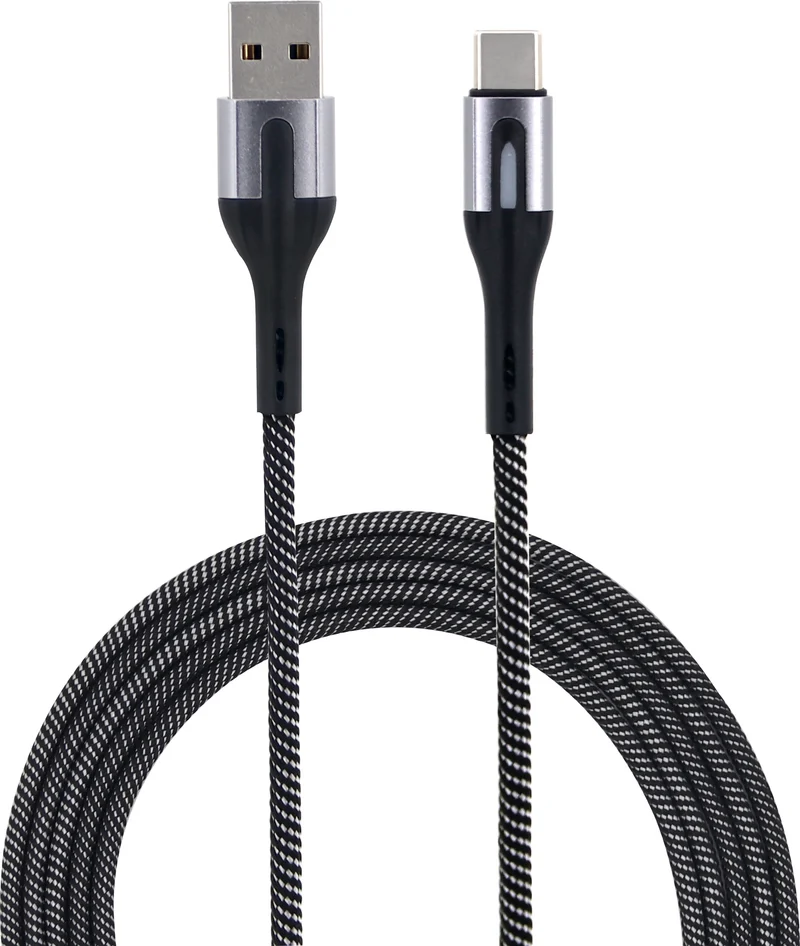 Deltaco Gaming Game Wire PRO USB-A till USB-C 3,6m, bild 2