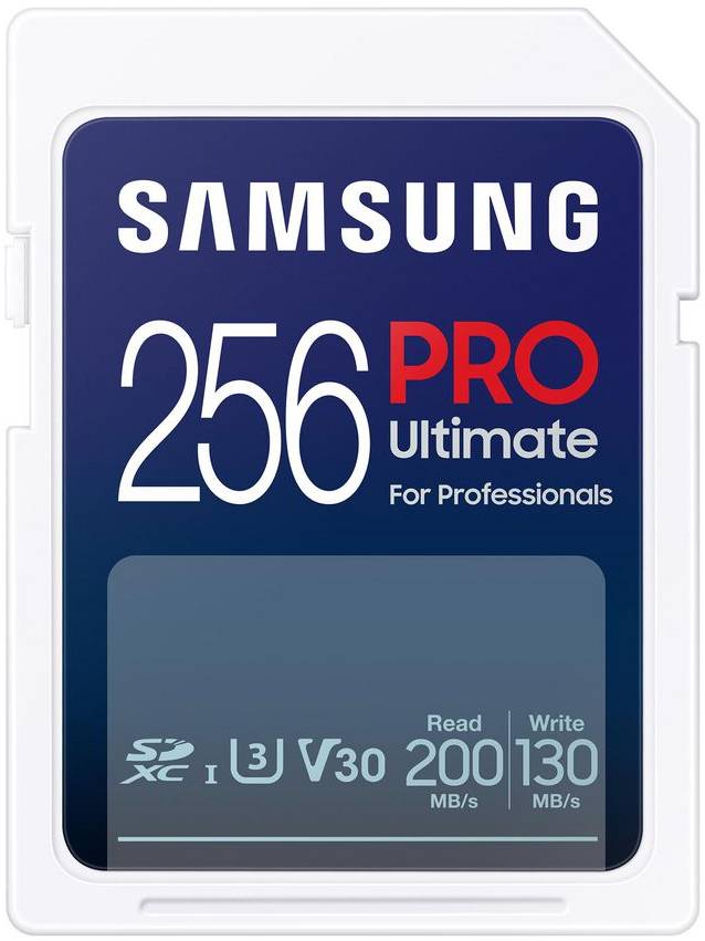 Secure Digital SDXC 256 GB Samsung PRO Ultimate, 200/130 MB/sek, Class 10, UHS-I V30, U3, A2, bild 4