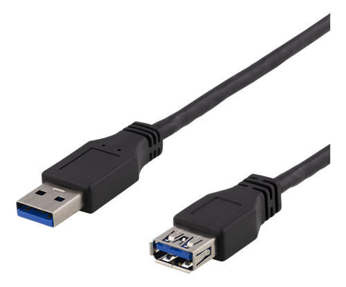 DELTACO USB 3.1 Gen1 Förlängning Svart 2 m, bild 4