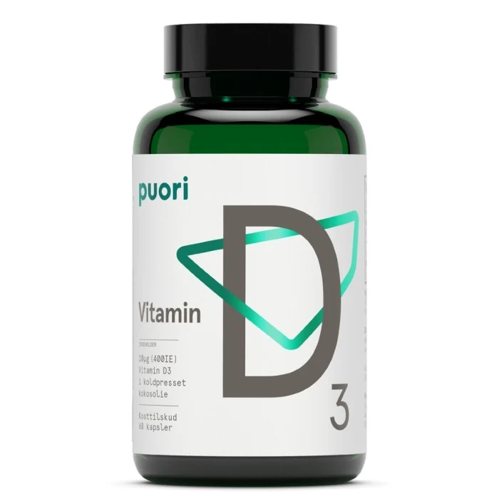 Puori D3 D-vitamin 400 IE 60 kapslar