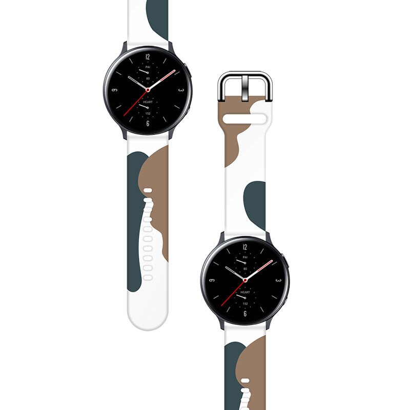 Armband Moro för Samsung Galaxy Watch 40/41/42/43/44 mm silikonarmband mönster 1, bild 2