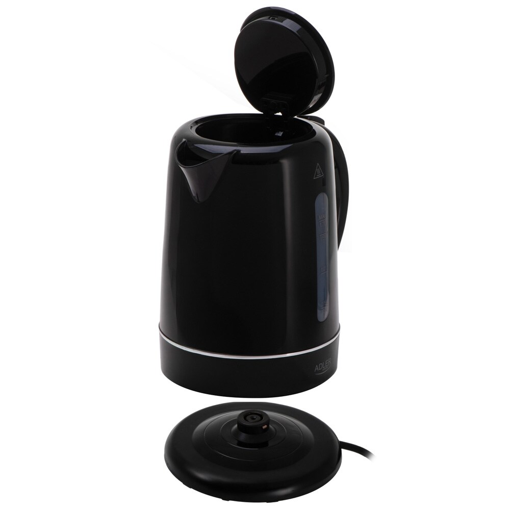 Vattenkokare 1,7L med kalkfilter och automatisk avstängning - Svart, bild 4