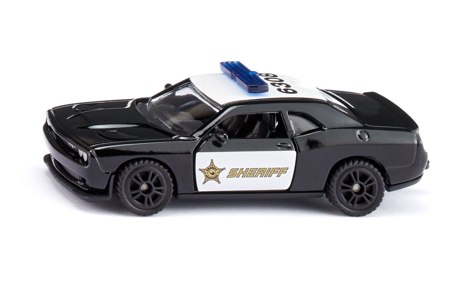 Siku Dodge Challenger SRT, Polisbil, Plast, 3 År, Svart, Vit, Barn, Ej för barn under 36 månader