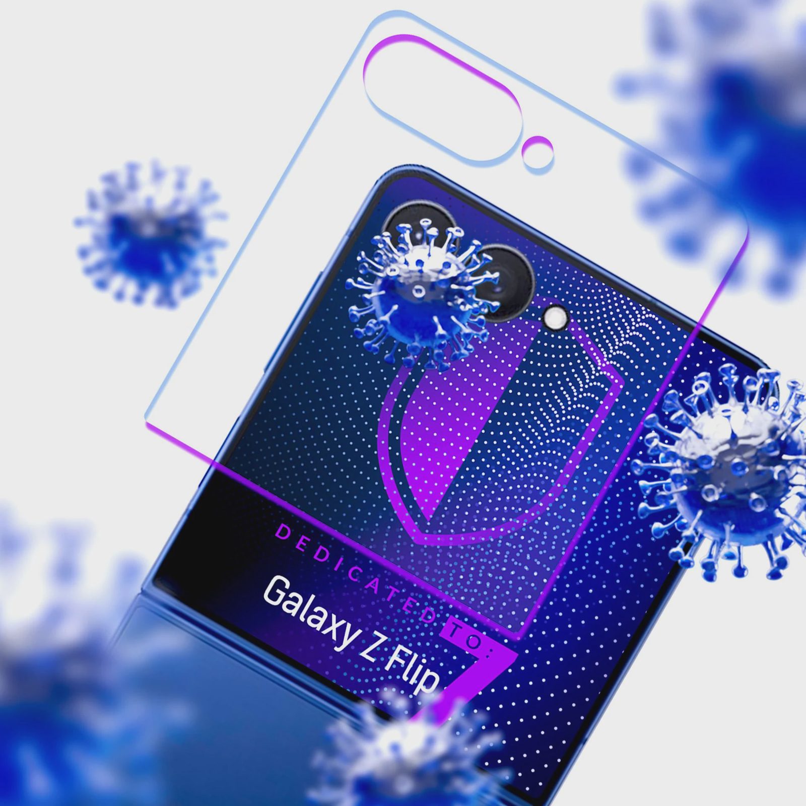 3mk SilverProtection+ Folded Edition skyddsfilm för Samsung Galaxy Z Flip 7, bild 4