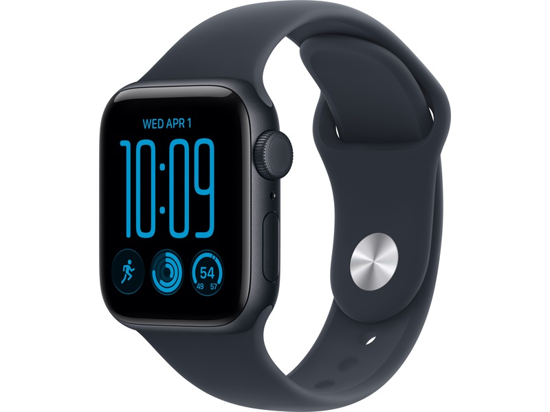 Apple Watch SE 3 GPS + Cellular 40 mm midnatt aluminium, marinblå Sportband - S/M, bild 3