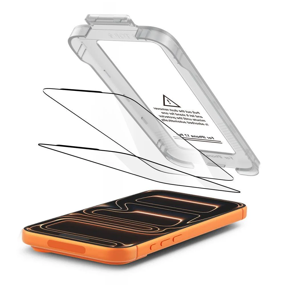 Tech-Protect Quick Set+ 2-pack härdat glas för iPhone 17 Pro - svart, bild 2