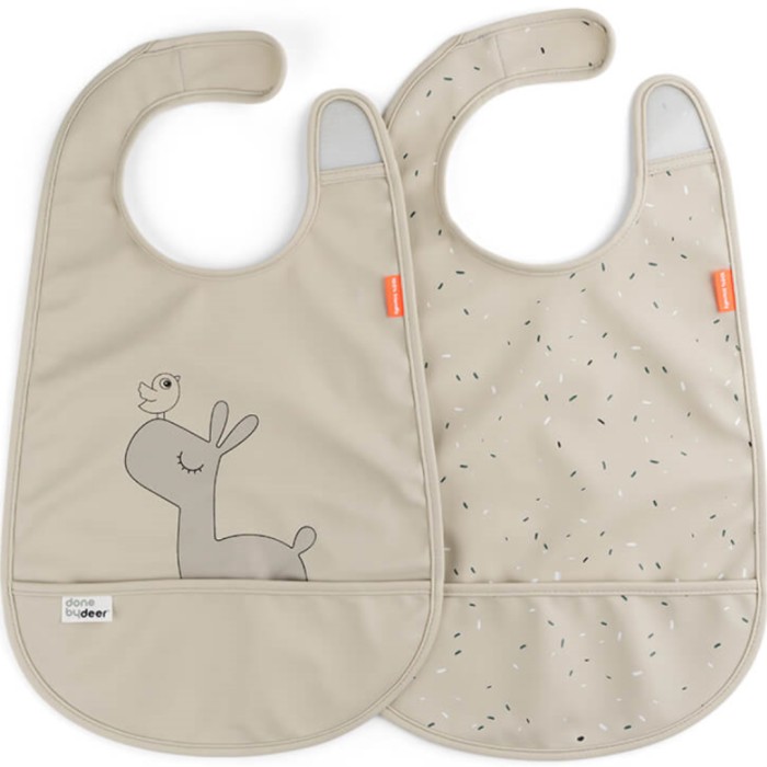 Done by Deer haklapp med kardborr 2-pack, Lalee sand