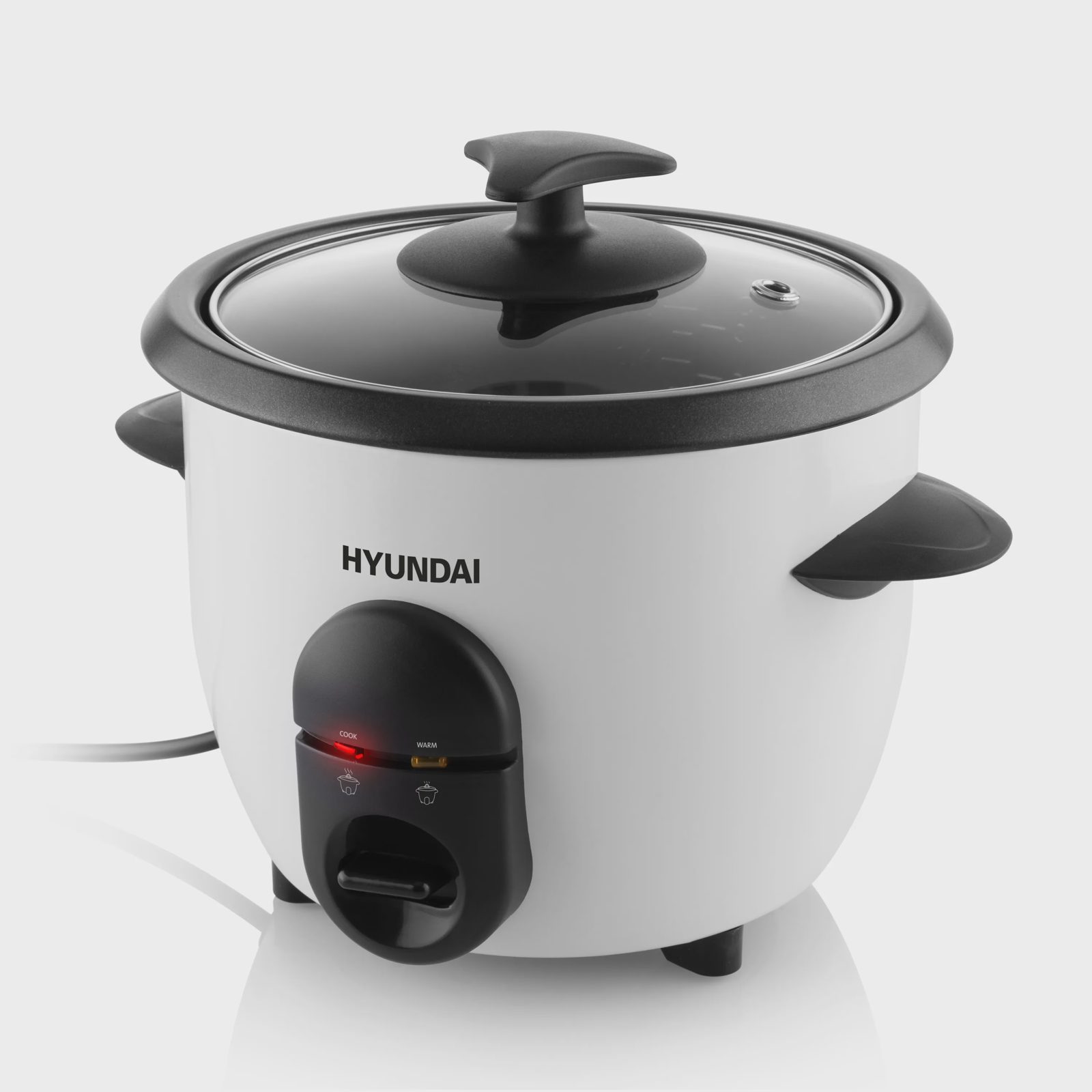 Hyundai RC 060, Vit, Svart, 0,6 l, 0,7 m, Aluminium, Glas, 335 W