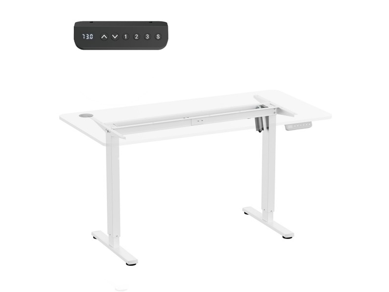 Ergo Office höjdjusterbart stativ max 1160 mm, max -80 kg, utan bordsskiva, vit, ER-400