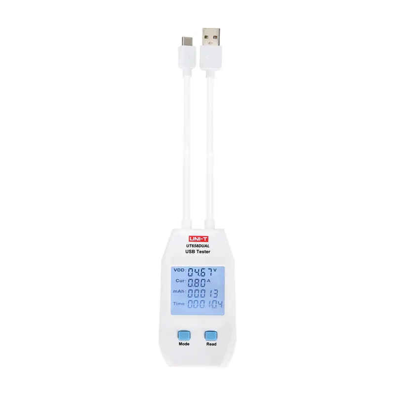 UNI-T UT658DUAL USB-uttagstestare