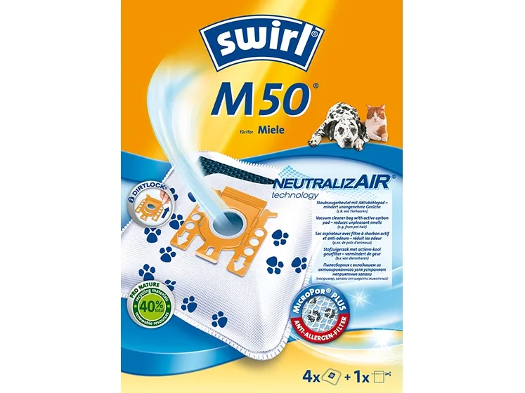 Swirl M50 Dammsugarpåsar till Miele