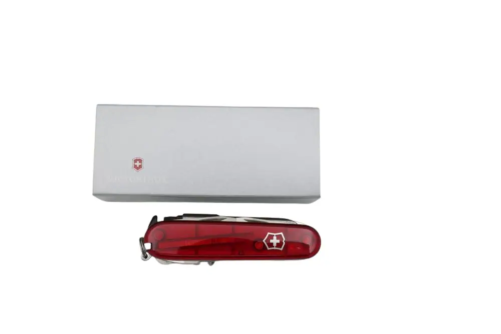 Victorinox Cyber Tool M fickkniv, röd transparent