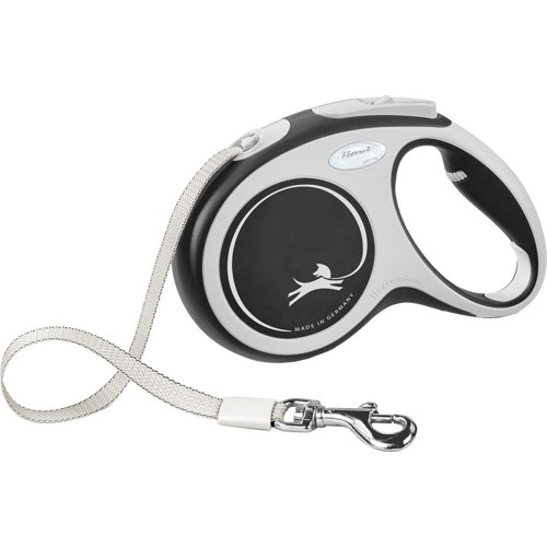 Flexi - Lead New Comfort - M - 5m Tape - Black- Max 25Kg