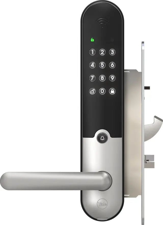 Yale Doorman L3S Flex smart dörrlås, borstat stål