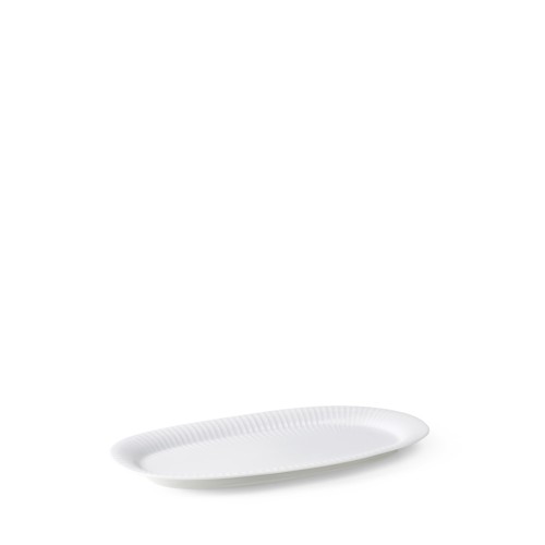 Kähler - Hammershøi Oval serveringsfat - Vit - 40x22.5 cm