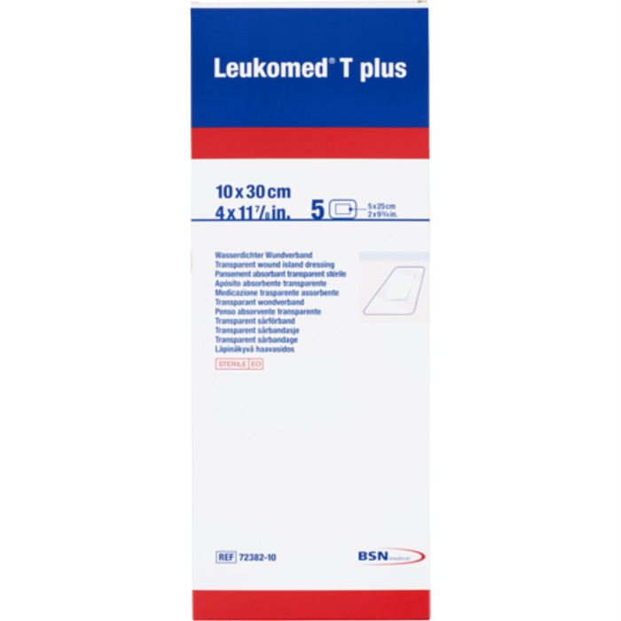 Leukoplast Leukomed T Plus Snabbförband 10 x 30 cm, 5 st