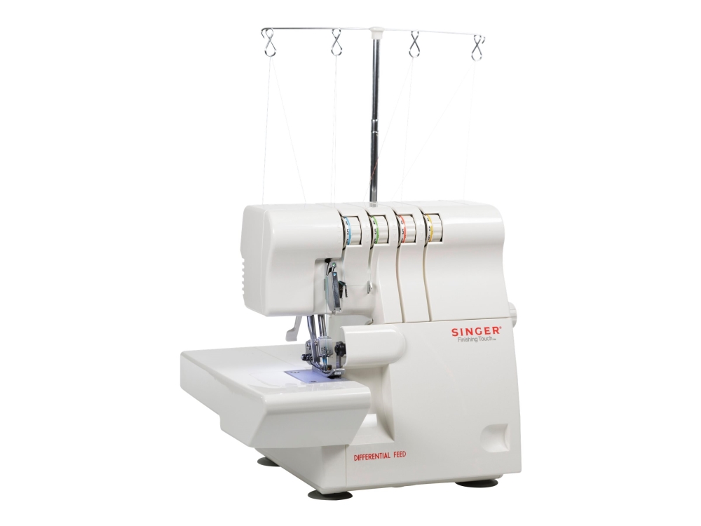 Singer 14SH654 overlockmaskin, 4-trådig, 6 sömmar, vit