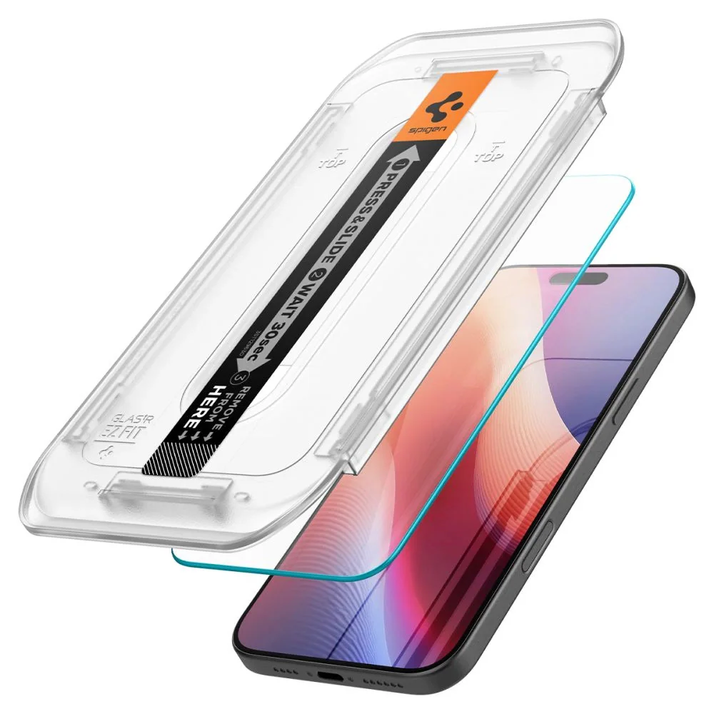 Spigen Glas TR EZ.Fit Härdat Skärmskydd till iPhone 16 Pro Max 2-pack, bild 2