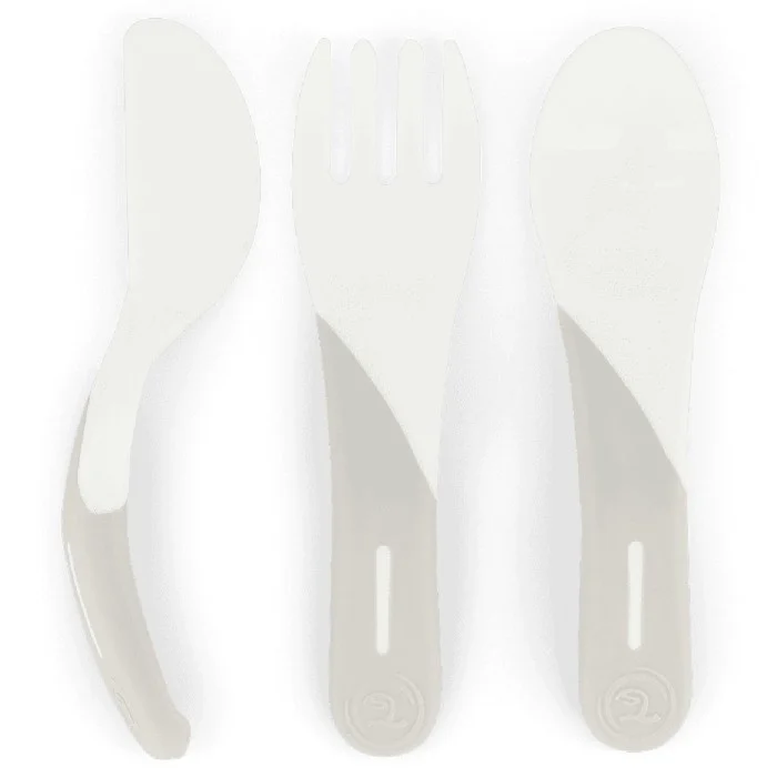 Twistshake Learn Cutlery 6+m White