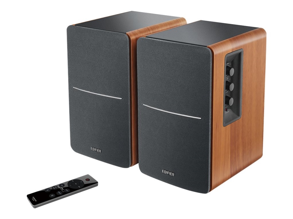 Edifier R1280DBs 2x21W RMS, Bluetooth, optisk/coax, med fjärrkontroll - Brun