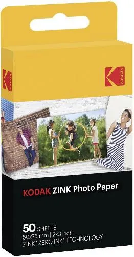 Kodak Zink - Lim - 50 x 76 mm 50 ark fotopapper - för Smile Classic