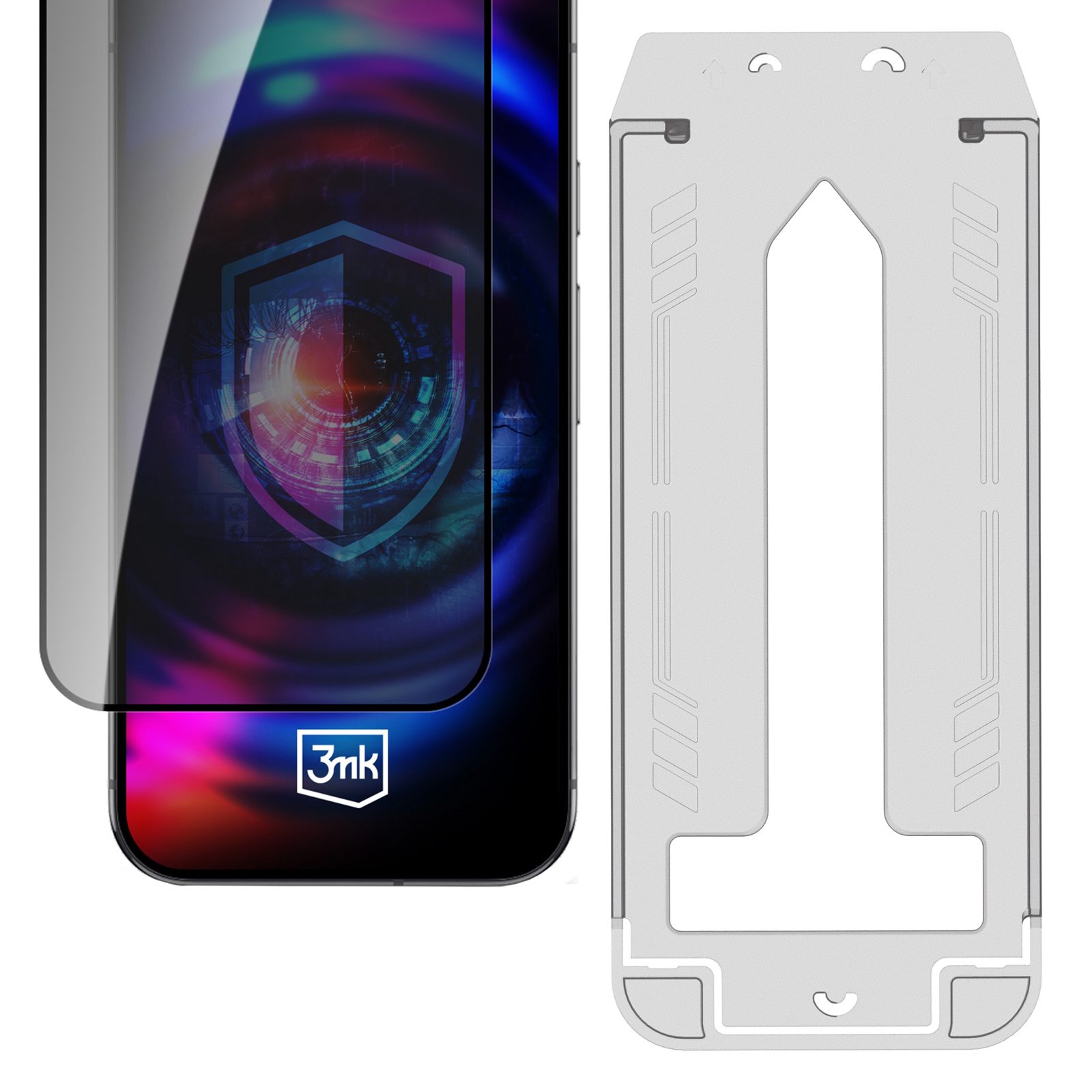 3mk Hardglass Max skärmskydd med maximal integritet för Samsung Galaxy S25 Edge, bild 2