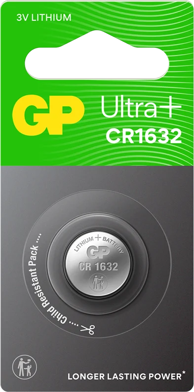 GP Lithiumbatteri Knappcell CR1632 3V 1-P