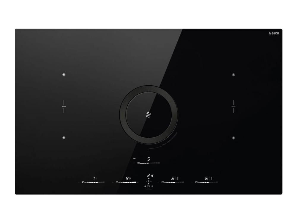 Elica NikolaTesla Switch Glow BL/F/83 induktionshäll 4 zoner 80,7 cm, svart