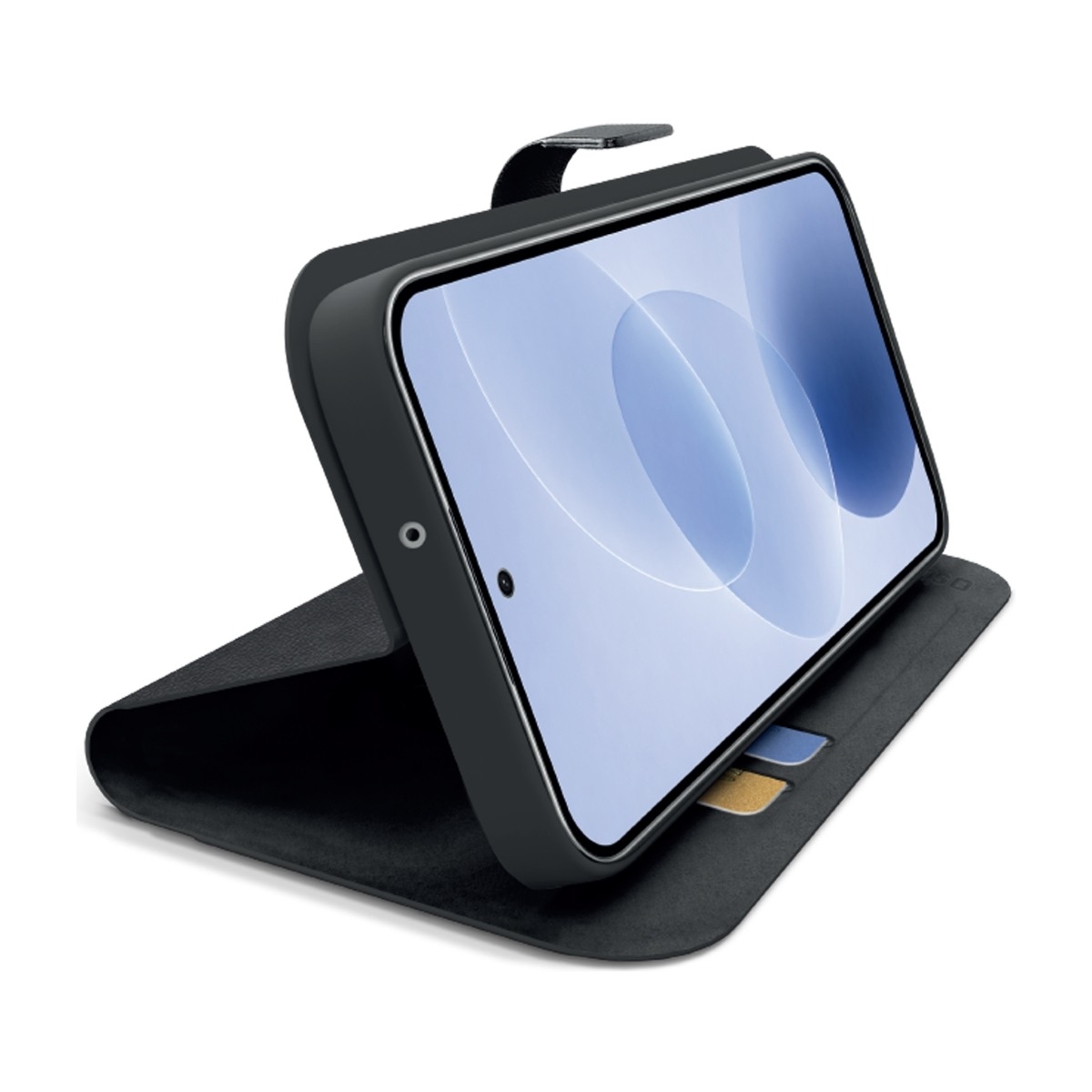 SBS Xiaomi Redmi Note 17 Stand Book Wallet Smart Case, svart