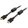 HDMI-kabel, 4K/3D, flat, 0,5 meter - Vit, bild 2