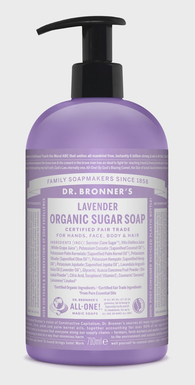 Dr. Bronner's Lavender Organic Sugar Soap 710 ml 710 ml
