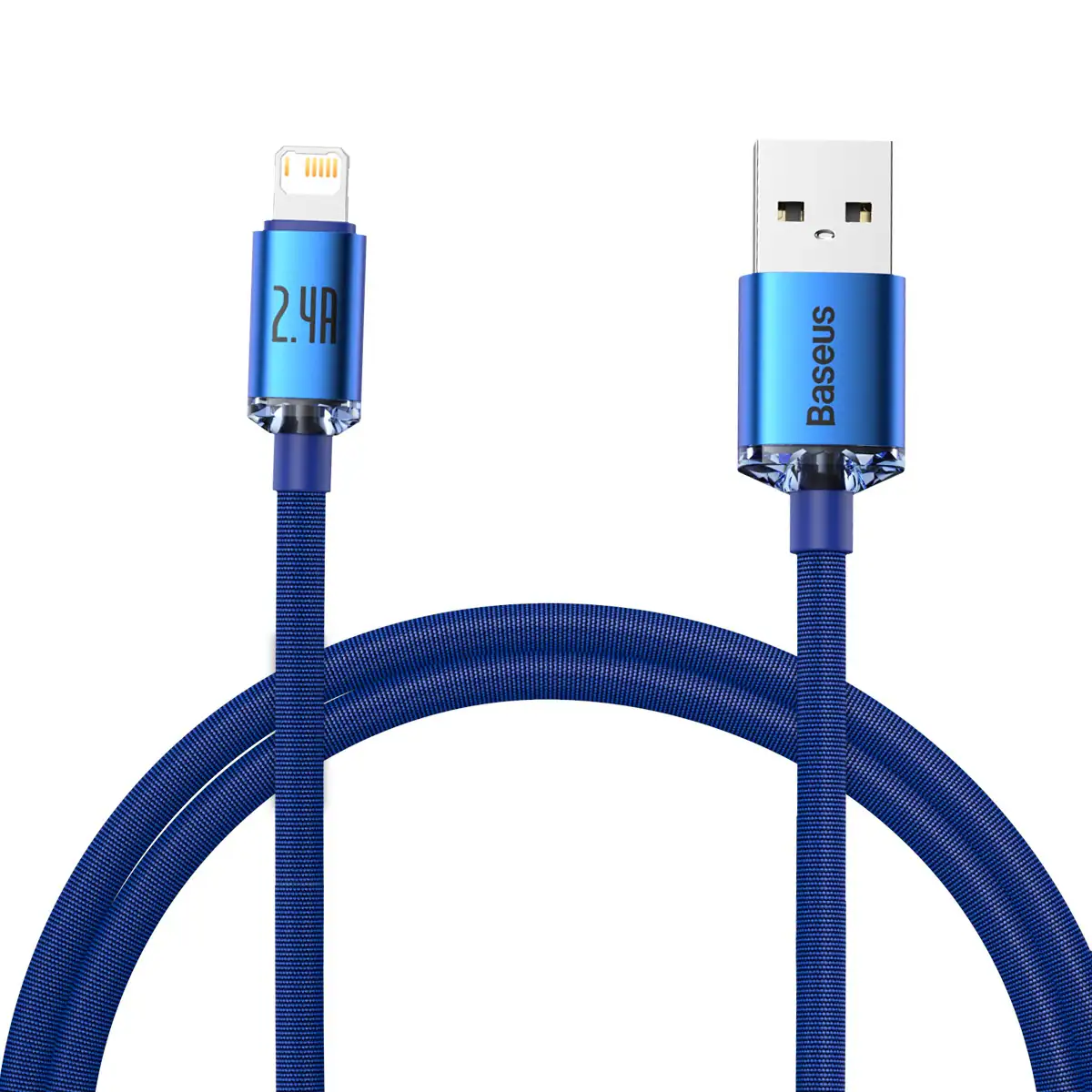 Baseus CAJY000003 USB-A till Lightning-kabel 1,2 m 2,4 A, blå