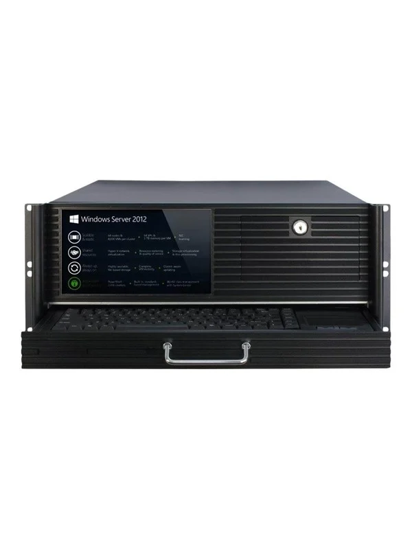 Inter-Tech 4452-TFT - Chassi - Server (Rack) - Svart