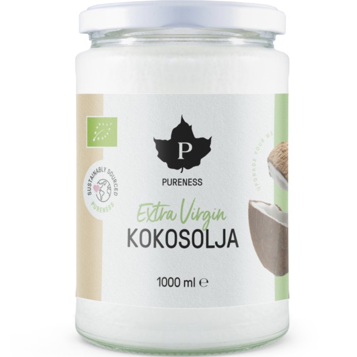 Pureness Jungfru kokosolja Eko 1000 ml
