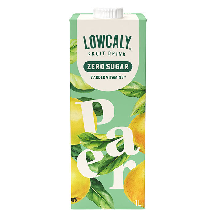 Lowcaly Fruktdryck, Pear, 1 L