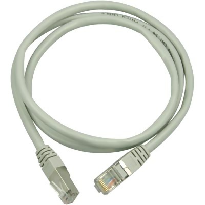 Nätverkskabel skärmad F/UTP Cat.6, RJ45, LSZH, 5 meter - Grå