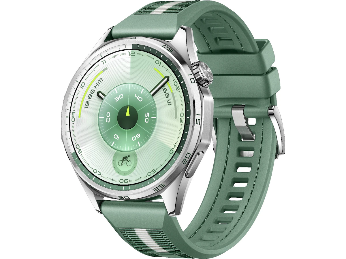 HUAWEI WATCH GT 6 46 mm smartwatch, silver/grön, bild 4