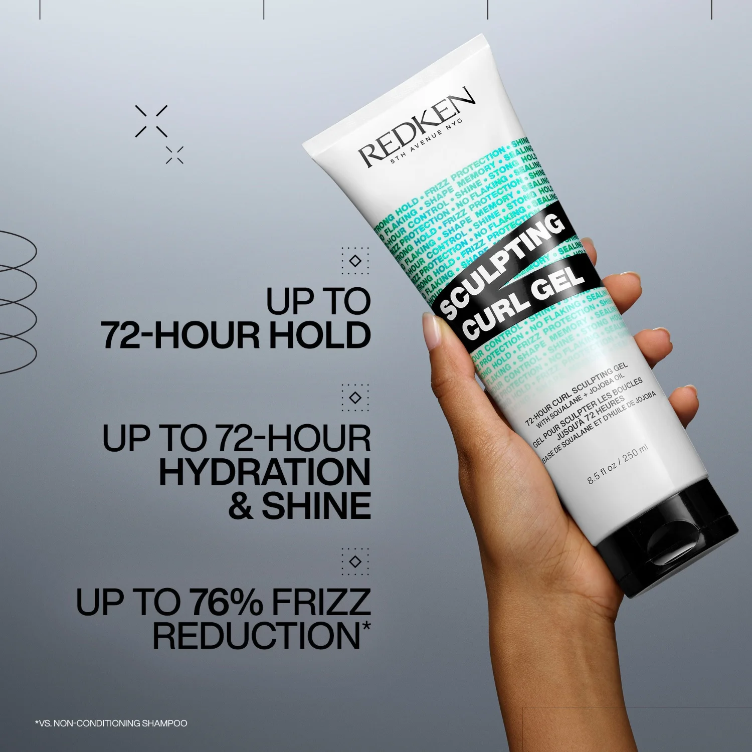 Redken Sculpting Curl Gel 250 ml, bild 3