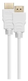 Deltaco Ultra High Speed HDMI-kabel 2.1 - Vit - 1m