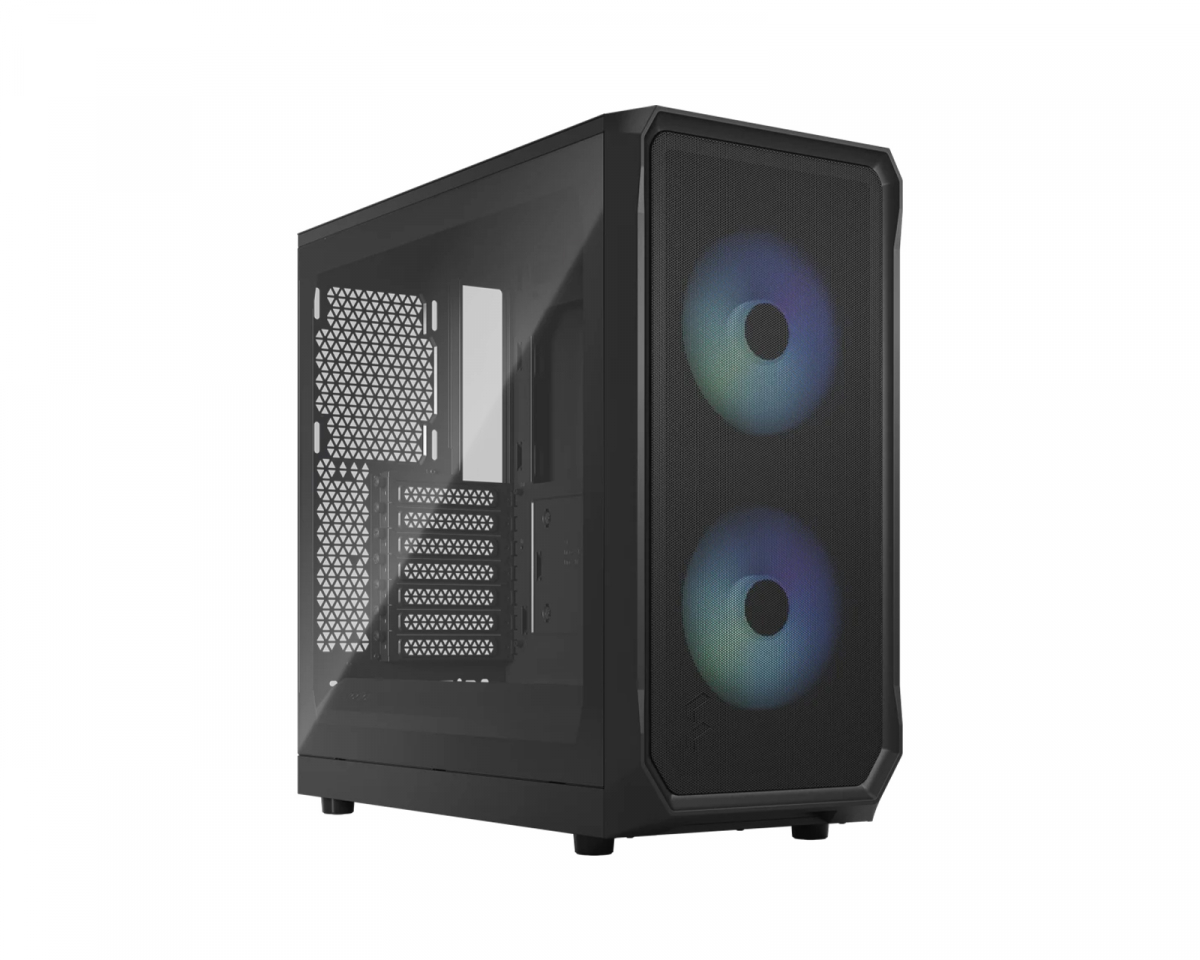 Fractal Focus 2 RGB Black TG Clear Tint datorchassi, bild 5