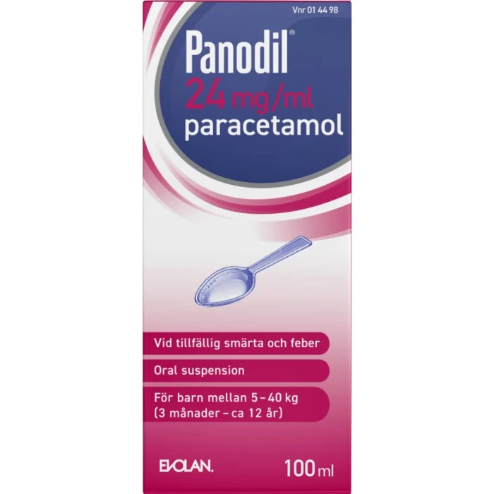 Panodil, oral suspension 24 mg/ml 100 ml