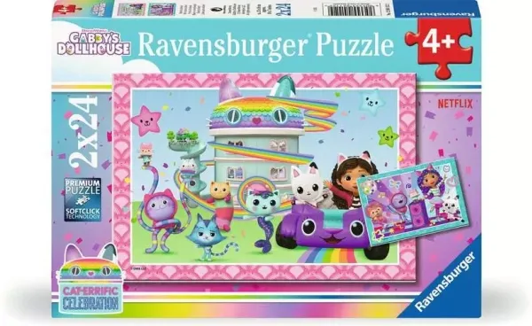 Ravensburger Pussel: Gabby's Dollhouse 2x24 Bitar