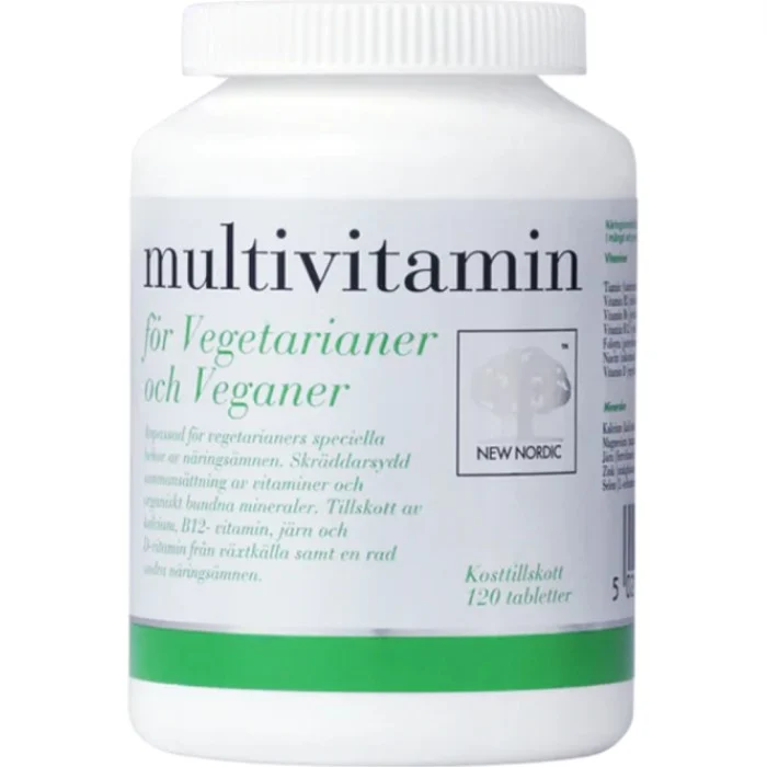 New Nordic Multivitamin Vegetarianer och Veganer, 120 st