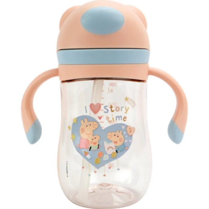 Nuby - Peppa Pig 1P Evie Straw Cup - Pink - 240 ml