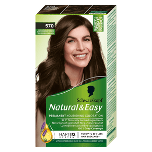 Schwarzkopf Natural & Easy Hair Color 570 Äkta Kastanj Mellanbrun, bild 5