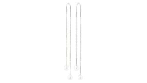 PILGRIM - EUONIA Pearl Chain Earrings - Silver Plated - 60 mm, bild 3