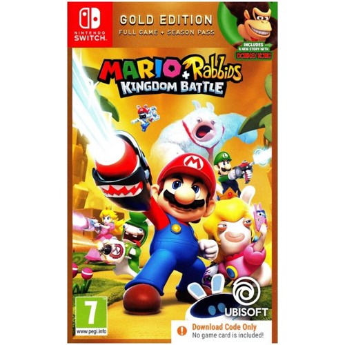 Mario + Rabbids Kingdom (Gold Edition) (Code in a Box) - Nintendo Switch - Äventyr