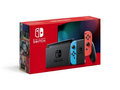 Nintendo Switch-Konsol Neon, red/Neon blue, bild 3