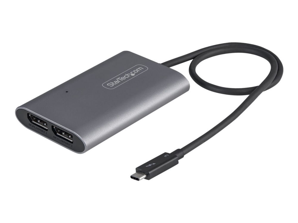 StarTech.com TB32DP14 dubbel DisplayPort-adapter, 4K, 60 Hz, Thunderbolt 3, DP 1.4